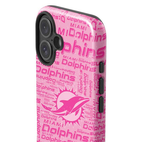 NFL Miami Dolphins - Blast Pink iPhone 16 Impact Case